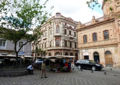 Beautiful corner near flower market; Cuenca Ecuador