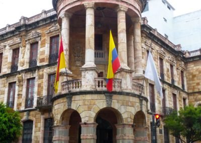Beautiful corner near flower market; Cuenca Ecuador