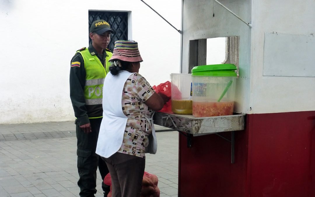 Colombian Police are Polite and Protective