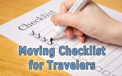 Travelers Checklist for Moving to a New Location